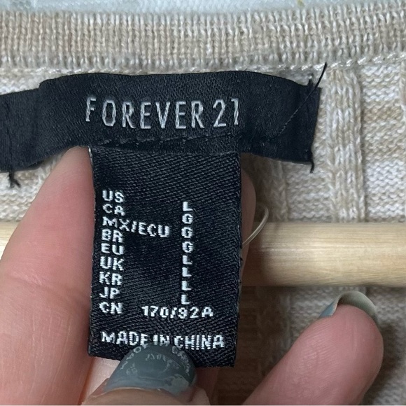 White Sweater Dress Sz L - Picture 3 of 5